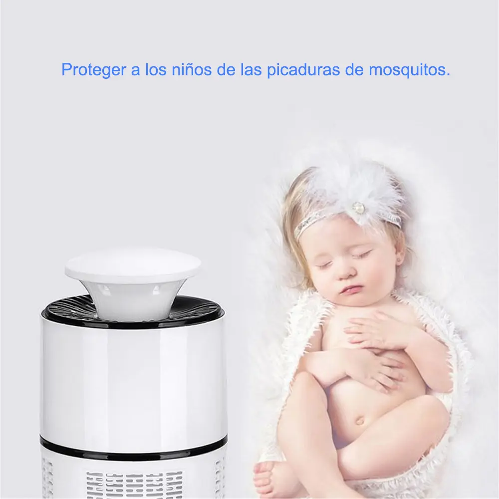 Lampara Mata Moscos Atrapa Mosquitos Insectos Luz Uv