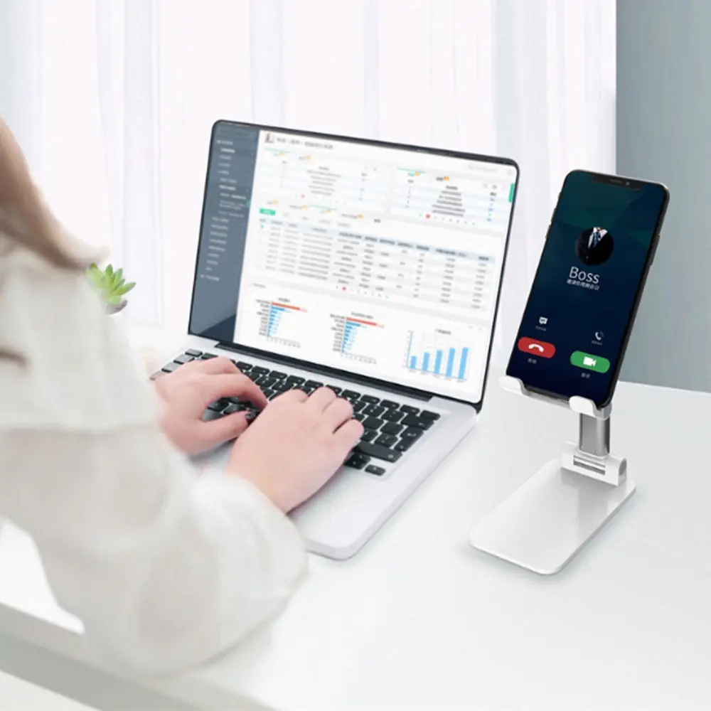 Soporte para celular de mesa