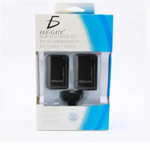 Kit Bateria Cargador Cable Carga Y Juega 360 2 Bateria