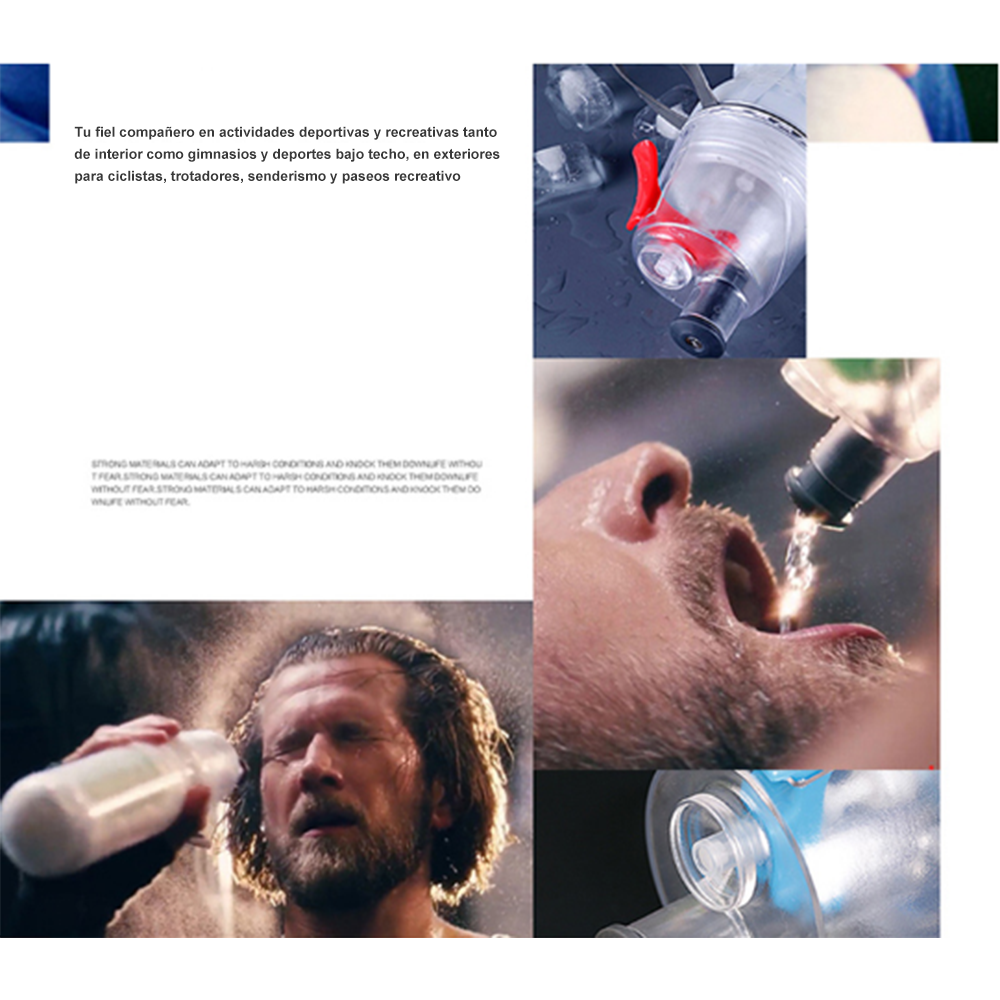 ejemplos de botella con hombre haciendo deporte 