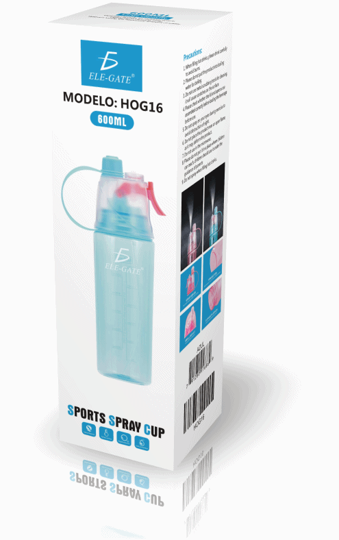 Botella Para Agua Con Spray pulverizador