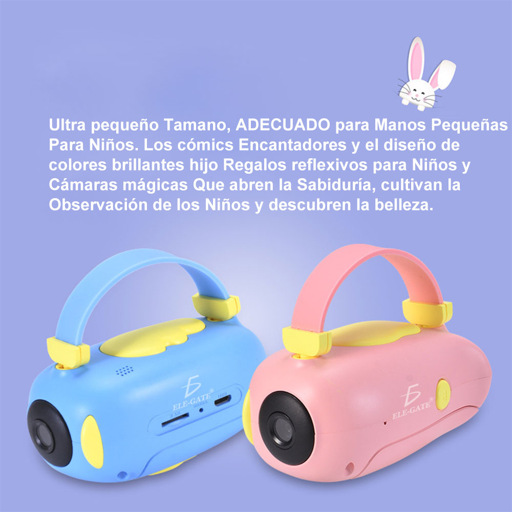 dos cámaras infantil rosa y azul 