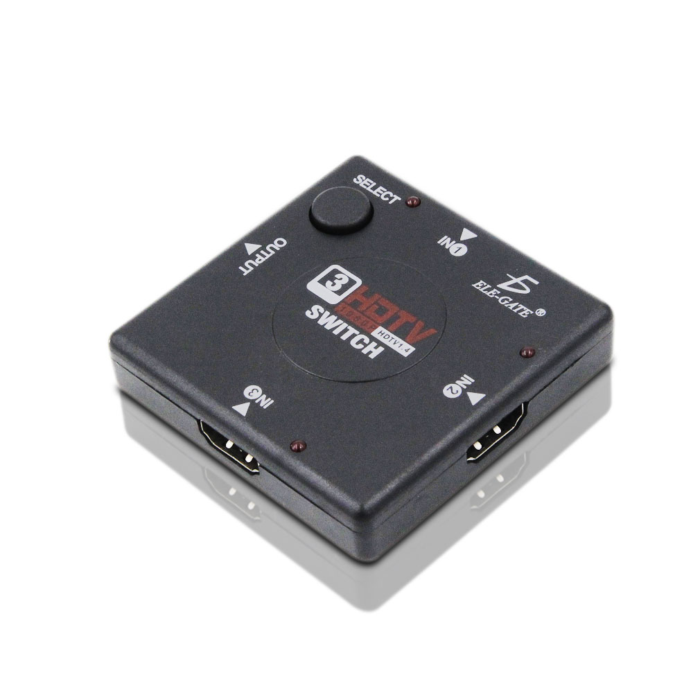 ACT Conmutador HDMI 4K de 3 puertos, muestra 3 fuentes HDMI en un