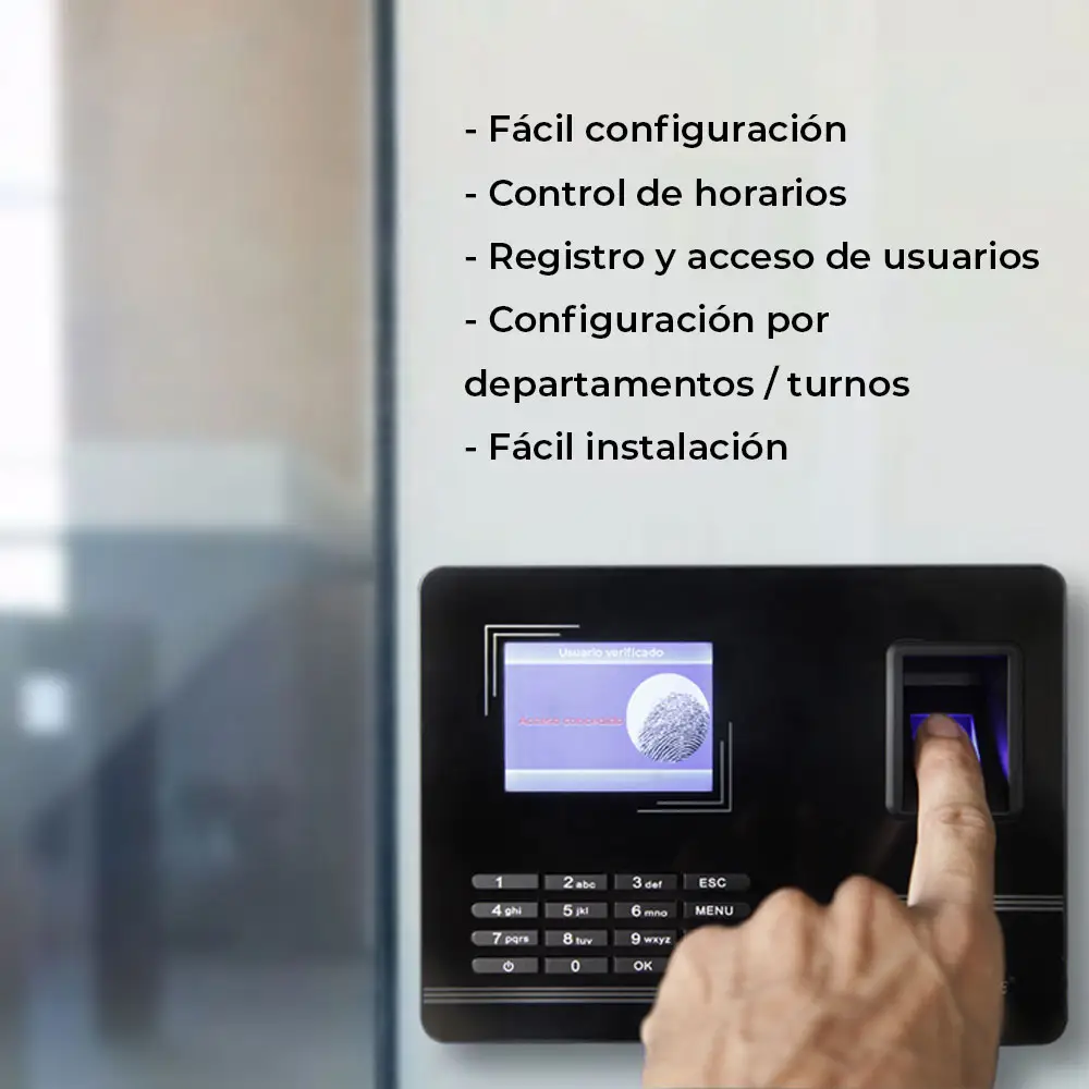 Reloj Checador Huella Digital Red Internet Y Memoria Usb