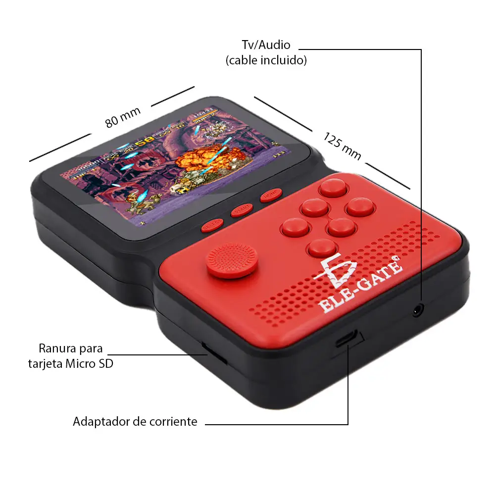 Game Box Sup M3 Portátil 900 Juegos Retro