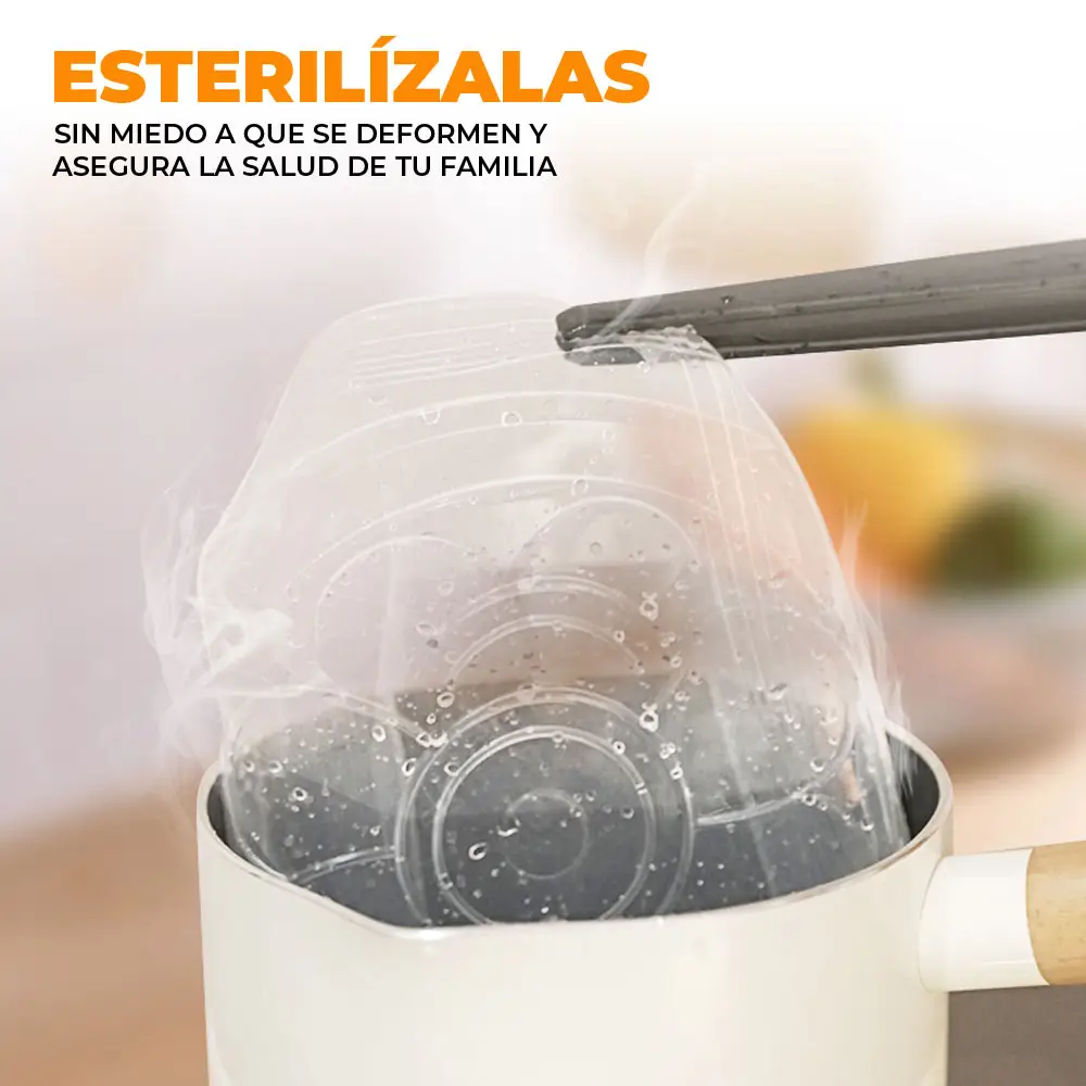 6 Tapas Hermetica Silicon Extensible Reutilizable Universal