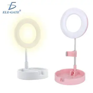 Aro De Luz Led Y3 Celular Foto Video Maquillaje Con Espejo
