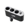 Cargador De Coche 3 Enchufes Encendedor Adaptador Splitter Con Usb Cargador De Coche 3 Enchufes Encendedor Adaptador Splitter Con Usb