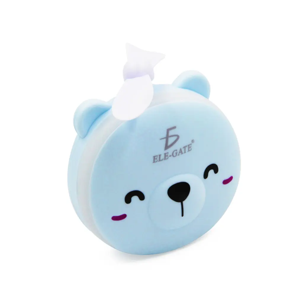 Espejo De Maquillaje Luz Led Ventilador Portátil Recargable