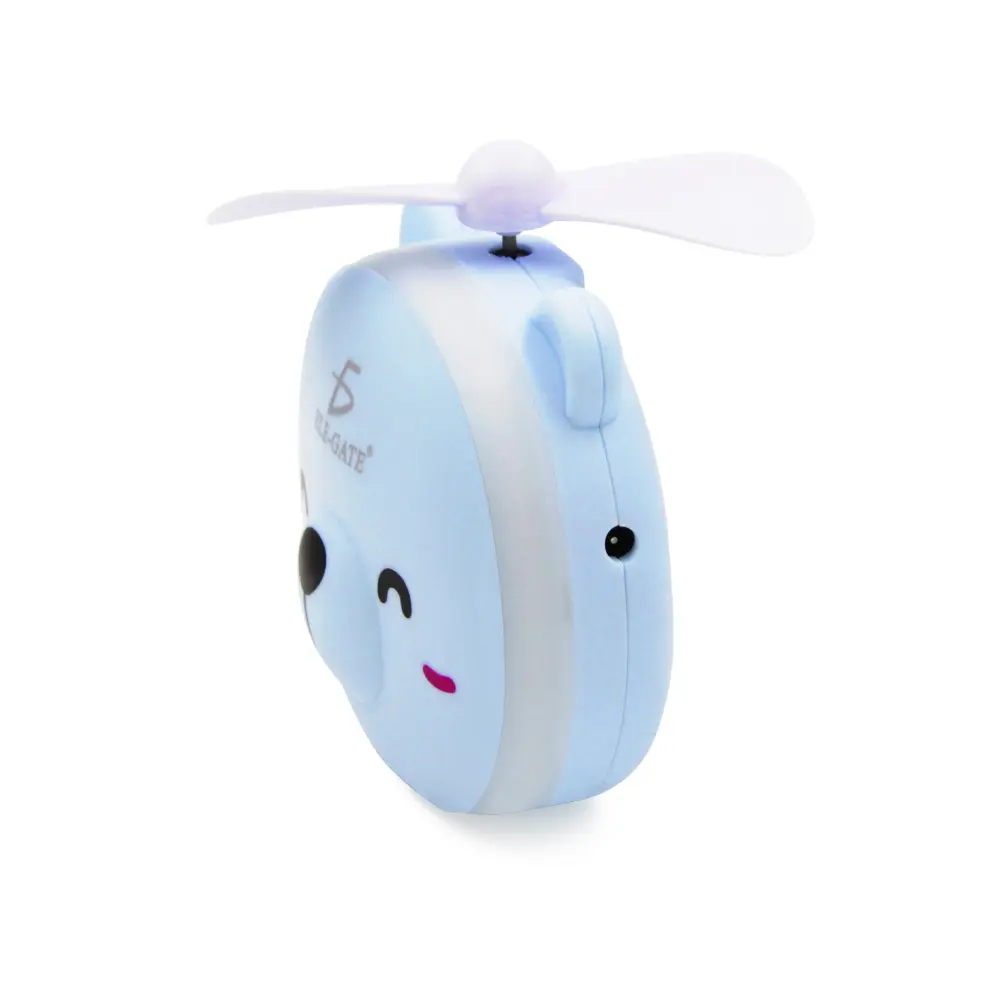 Espejo De Maquillaje Luz Led Ventilador Portátil Recargable