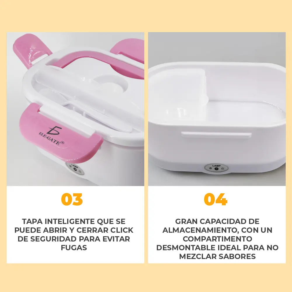 Lonchera Portátil de Calefacción de Alimentos Eléctrica