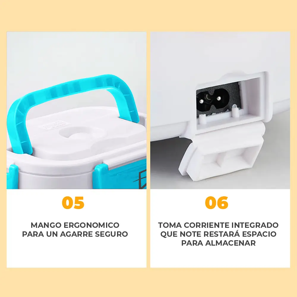Lonchera Portátil de Calefacción de Alimentos Eléctrica