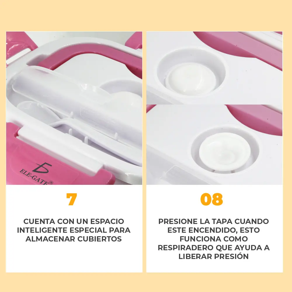 Lonchera Portátil de Calefacción de Alimentos Eléctrica