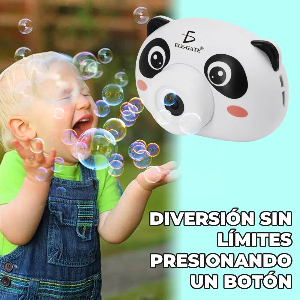 Máquina de Burbujas Automática en Forma de Cámara Panda