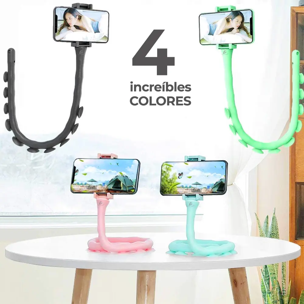 Soporte De Ventosa Para Teléfono Móvil Con Forma De Orugas