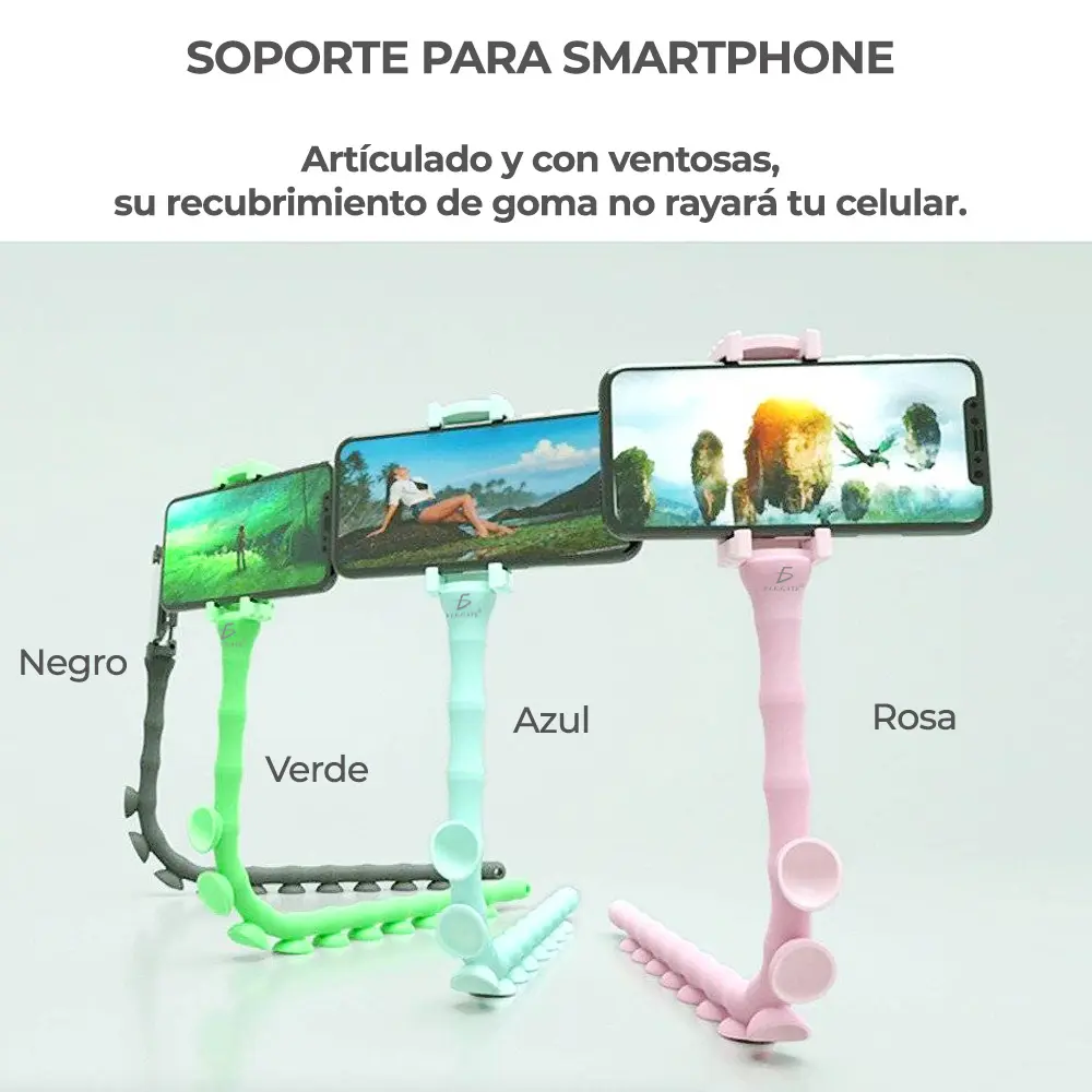 Soporte De Ventosa Para Teléfono Móvil Con Forma De Orugas