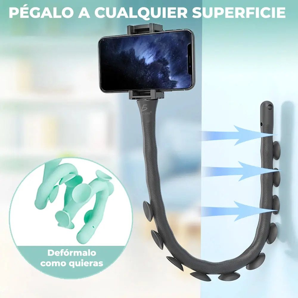 Soporte De Ventosa Para Teléfono Móvil Con Forma De Orugas
