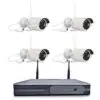 Kit De 4 Camaras Inalambricas Con Dvr para Seguridad Exterior Kit De 4 Camaras Inalambricas Con Dvr para Seguridad Exterior