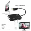 Adaptador 3 En 1 Dp Displayport A Hdmi Vga Dvi De Mac Adaptador 3 En 1 Dp Displayport A Hdmi Vga Dvi De Mac