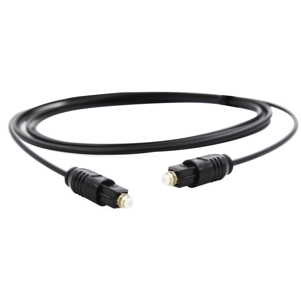 Câble Audio Optique Digital TOSLINK - 1,5m - Fibre Optique - Connexion Métal - Pour Home Cinéma, Barre De Son, TV