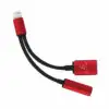 Adaptador iPhone Lightning 3.5mm Auxiliar Audífonos Y Carga Adaptador iPhone Lightning 3.5mm Auxiliar Audífonos Y Carga