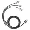 Cable Celular Usb Reforzado 3-1 Micro Usb Tipo C Lightning V8 Type-c para andorid y iphone