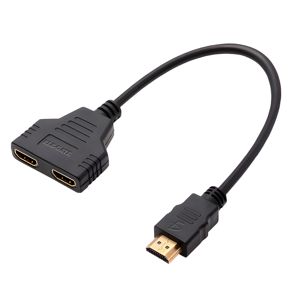 Adaptador hdmi dos entradas fashion