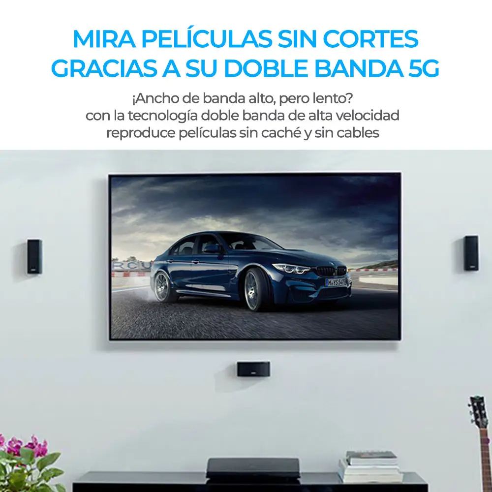 Mini Adaptador USB Wifi Inalámbrico 5G Y Bluetooth 2 En 1