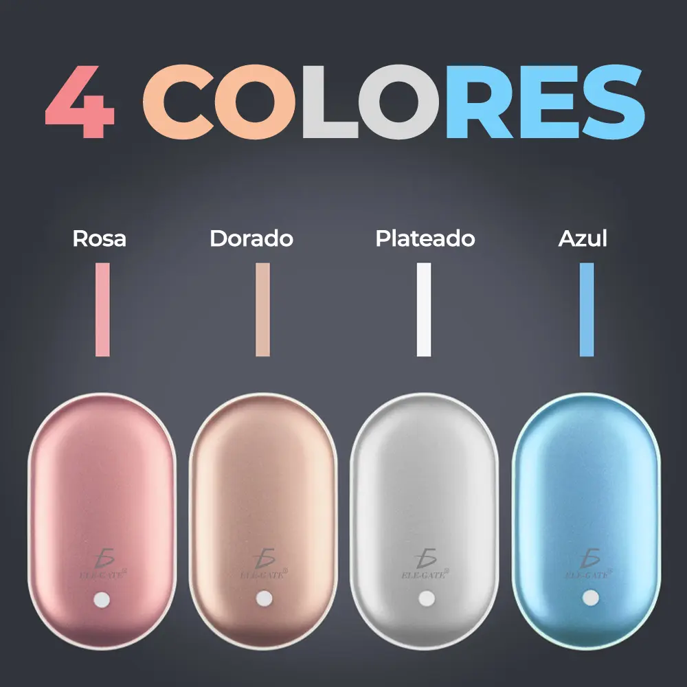 Calentador De Manos Con PowerBank Pila Recagable