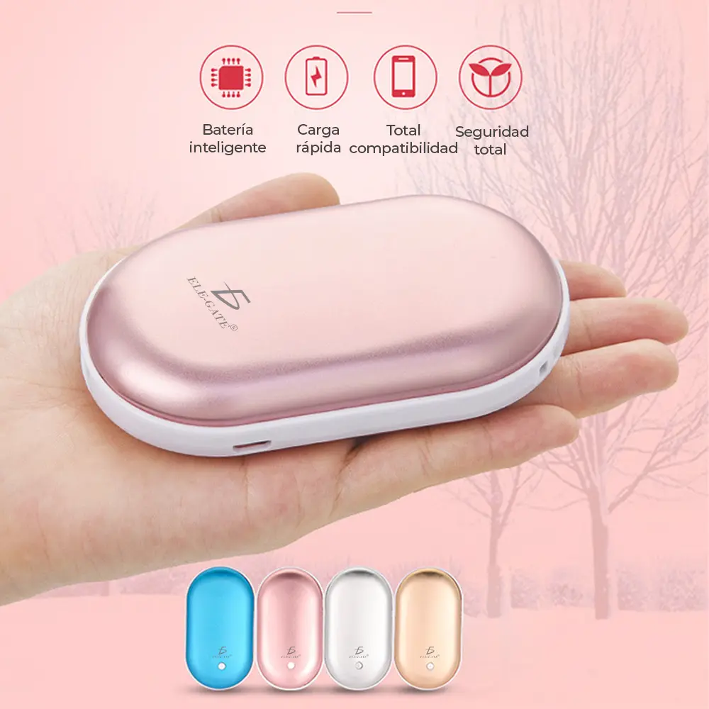 Calentador De Manos Con PowerBank Pila Recagable