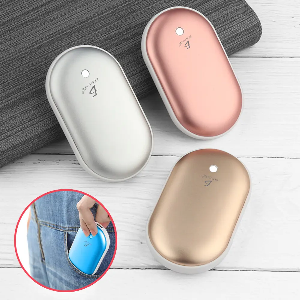 Calentador De Manos Con PowerBank Pila Recagable