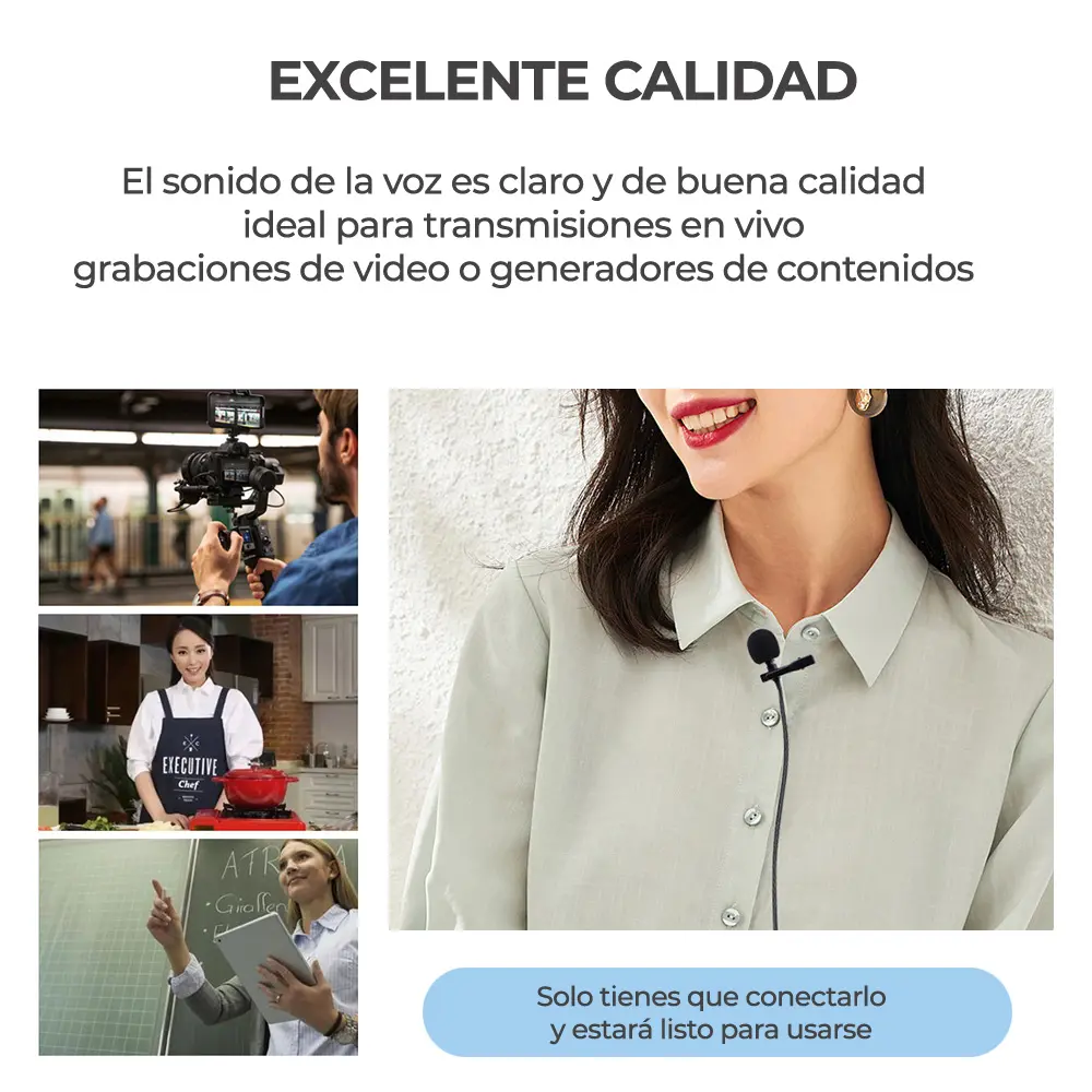 Collar Micrófonos Para Teléfono Iphone Lightning Mano Libre