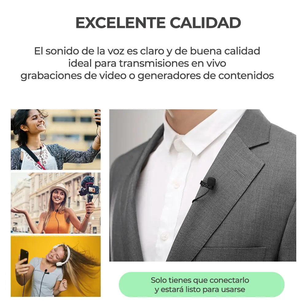 Collar Micrófonos Para Celular Android Tipo c Mano Libre