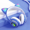 Diadema Gato Bluetooth Auriculares Colorido Led Luminoso