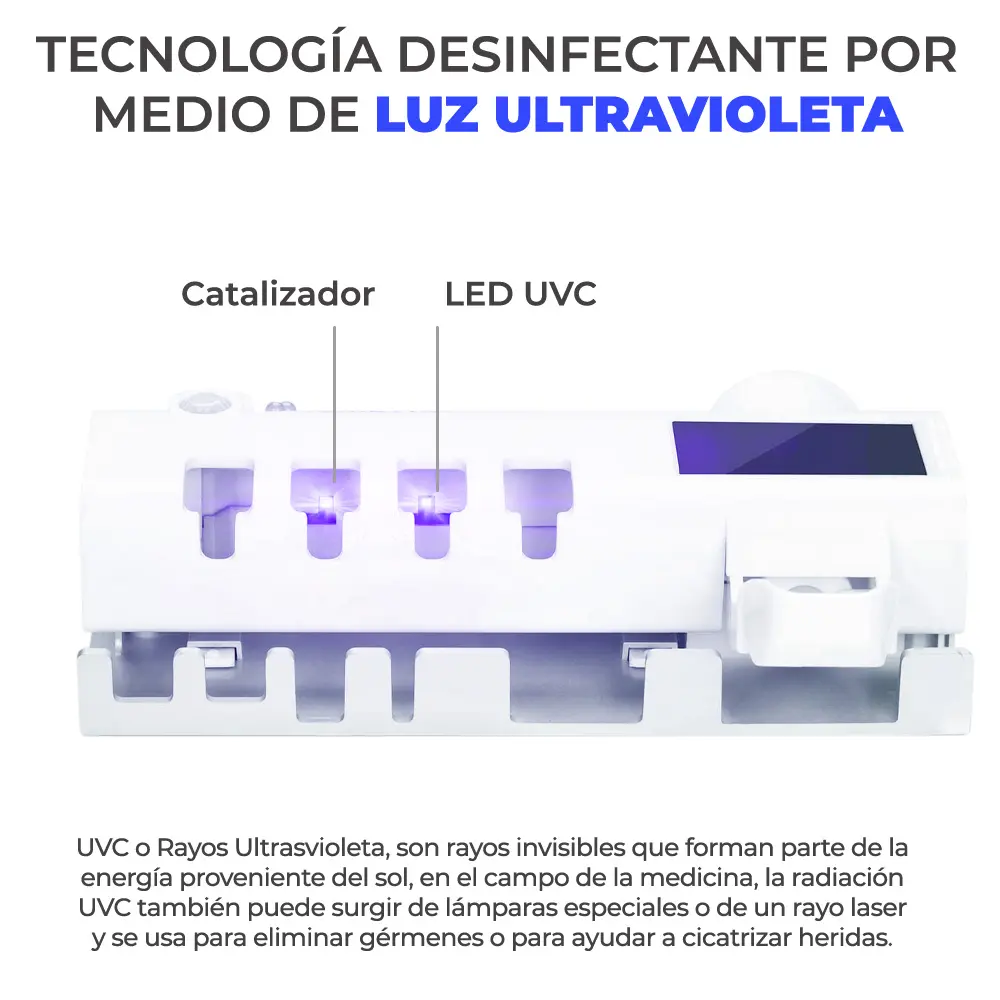 Esterilizador De Cepillo De Dientes Exprimidor Pasta Dental
