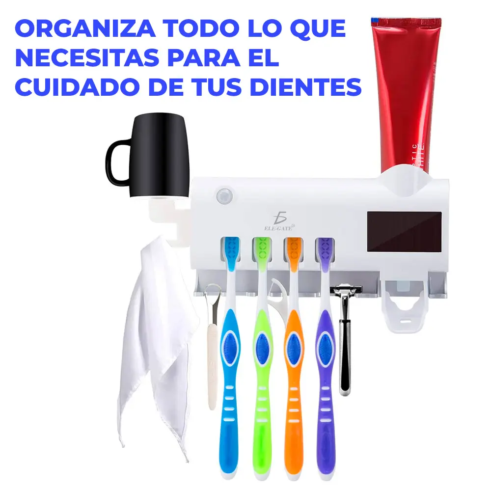 Esterilizador De Cepillo De Dientes Exprimidor Pasta Dental