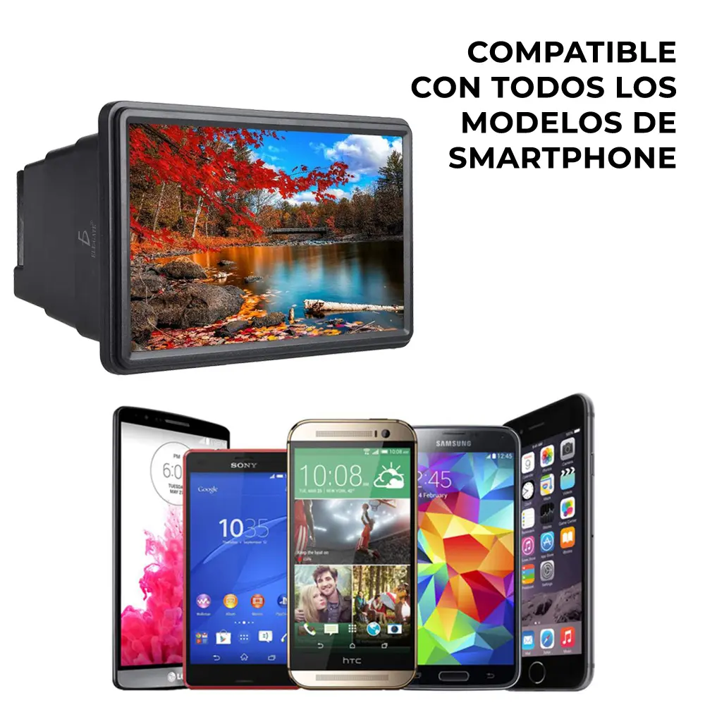 Lupa Amplificadora De Pantalla Para Teléfono Con 10 Pulgadas