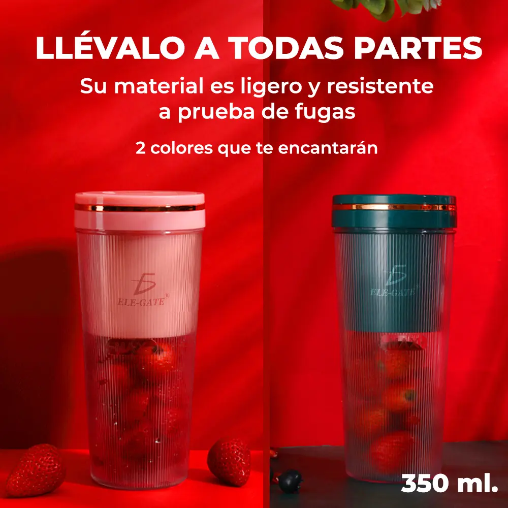 Vaso Licuadora 300ml Procesadora Portatil Usb Recargable