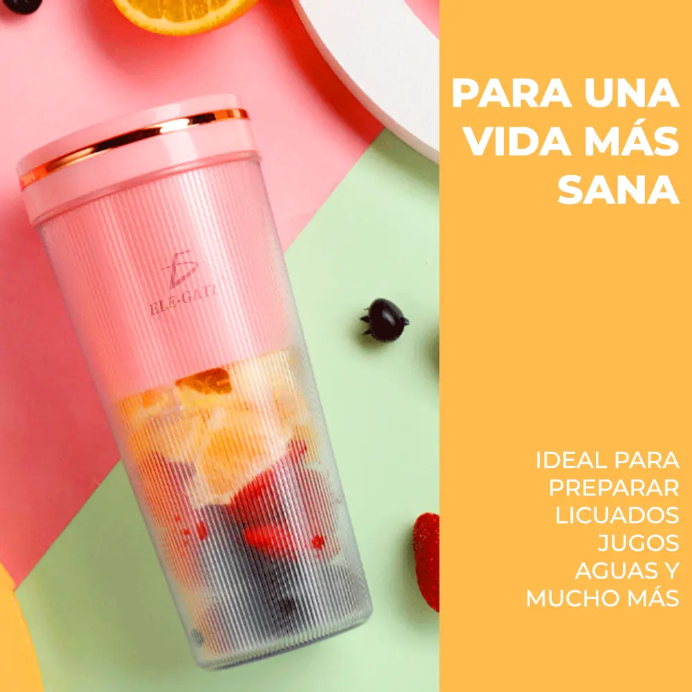 Vaso Licuadora 300ml Procesadora Portatil Usb Recargable