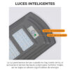 Lámpara Solar 40 Leds Sensor Movimiento Exterior