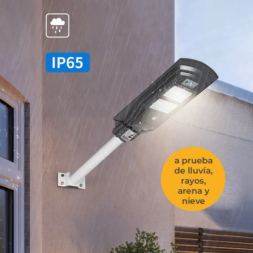 Lámpara Solar 40 Leds Sensor Movimiento Exterior