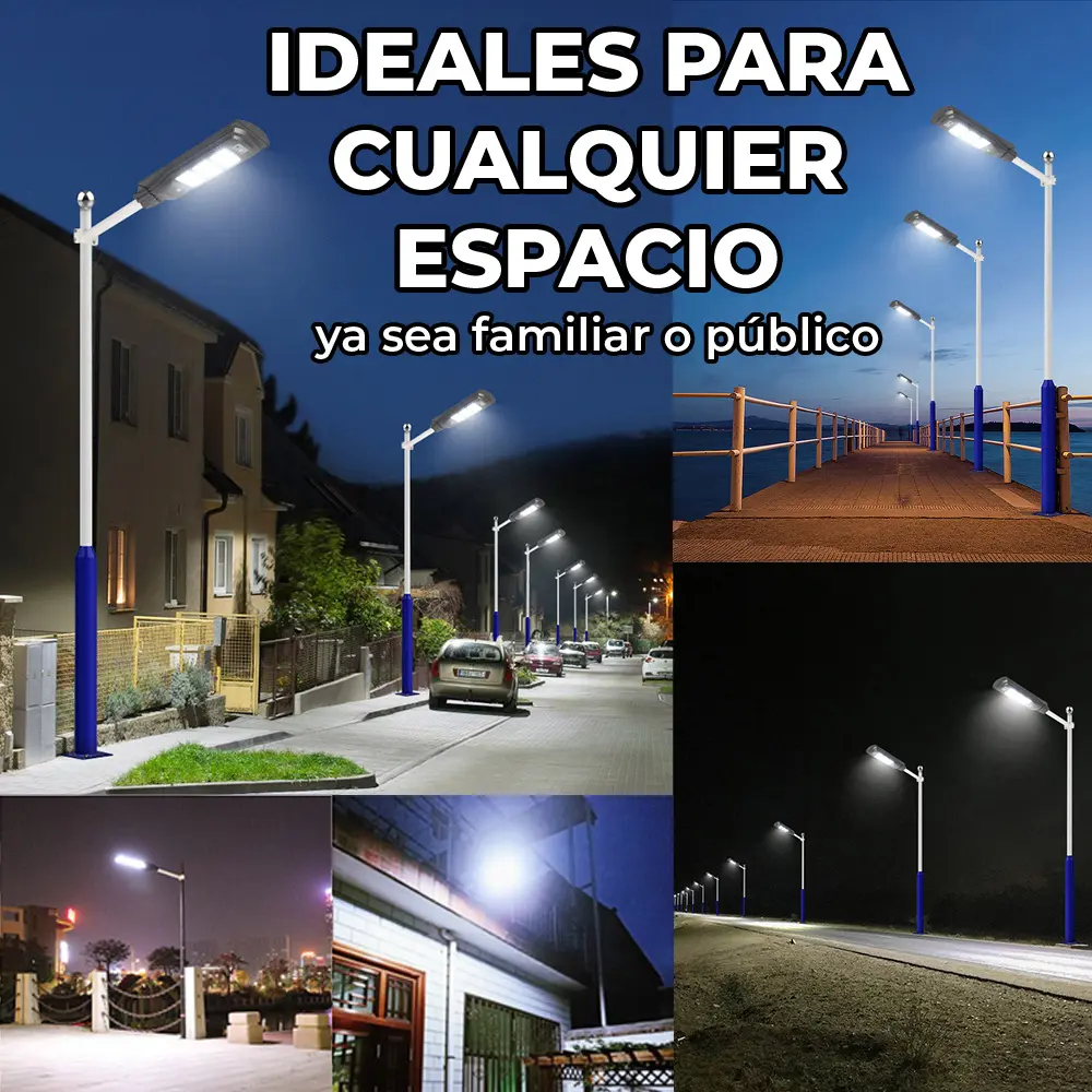 Lámpara Solar 40 Leds Sensor Movimiento Exterior