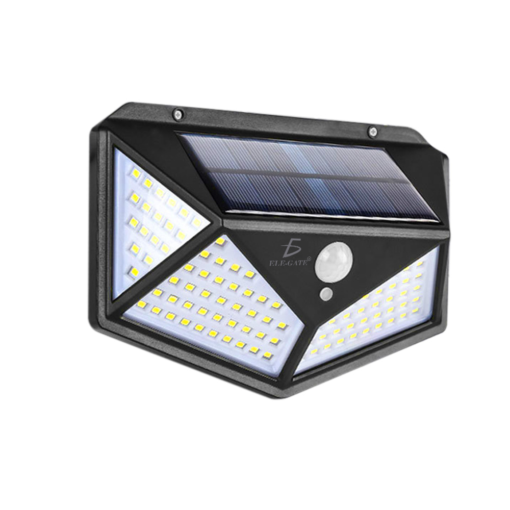 Foco Led Luz Con Panel Solar Sensor De Movimiento Exterior