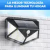 Lámpara Solar 100 Leds Sensor Movimiento Exterior Lámpara Solar 100 Leds Sensor Movimiento Exterior