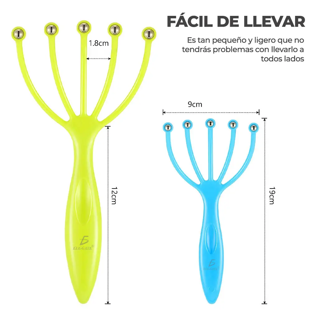 Pelotas De Rodillo De Cinco Garras Masajeador Manual Del Cue