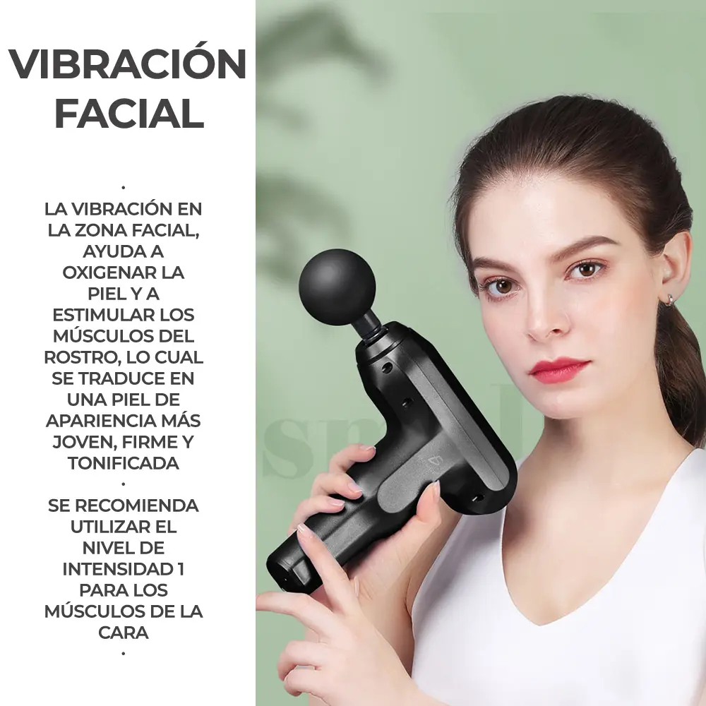 Pistola Masajeadora De Músculos Para Terapia 4 en 1