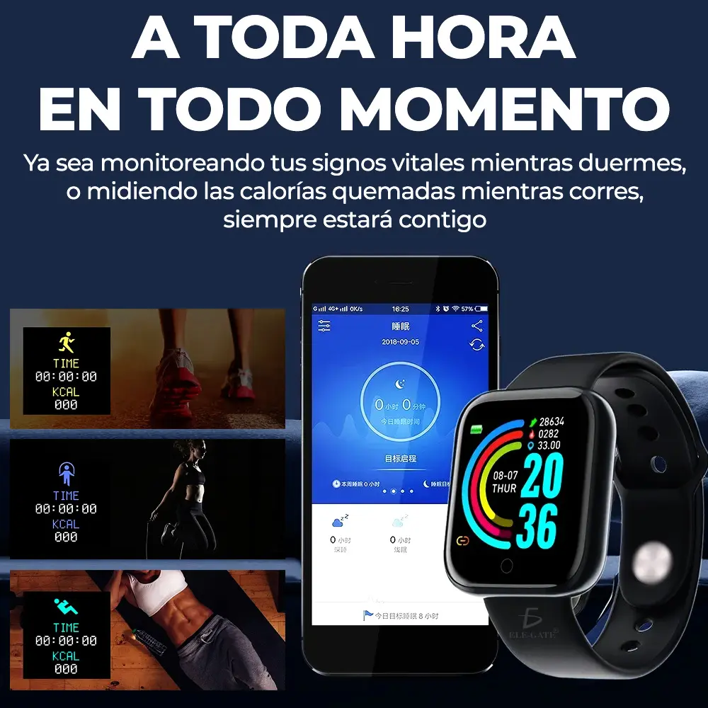Smart Band D20 Pulsera Inteligente Sensor De Ritmo Cardíaco
