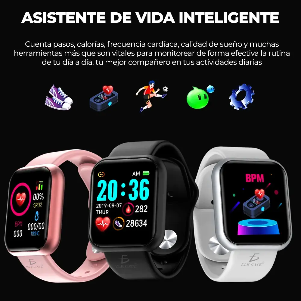 Smart Band D20 Pulsera Inteligente Sensor De Ritmo Cardíaco