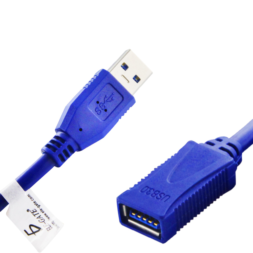 Pro Metal USB 3.0 20AWG Alta Velocidad Cable Alargador a Conector Hembra 1m-3m