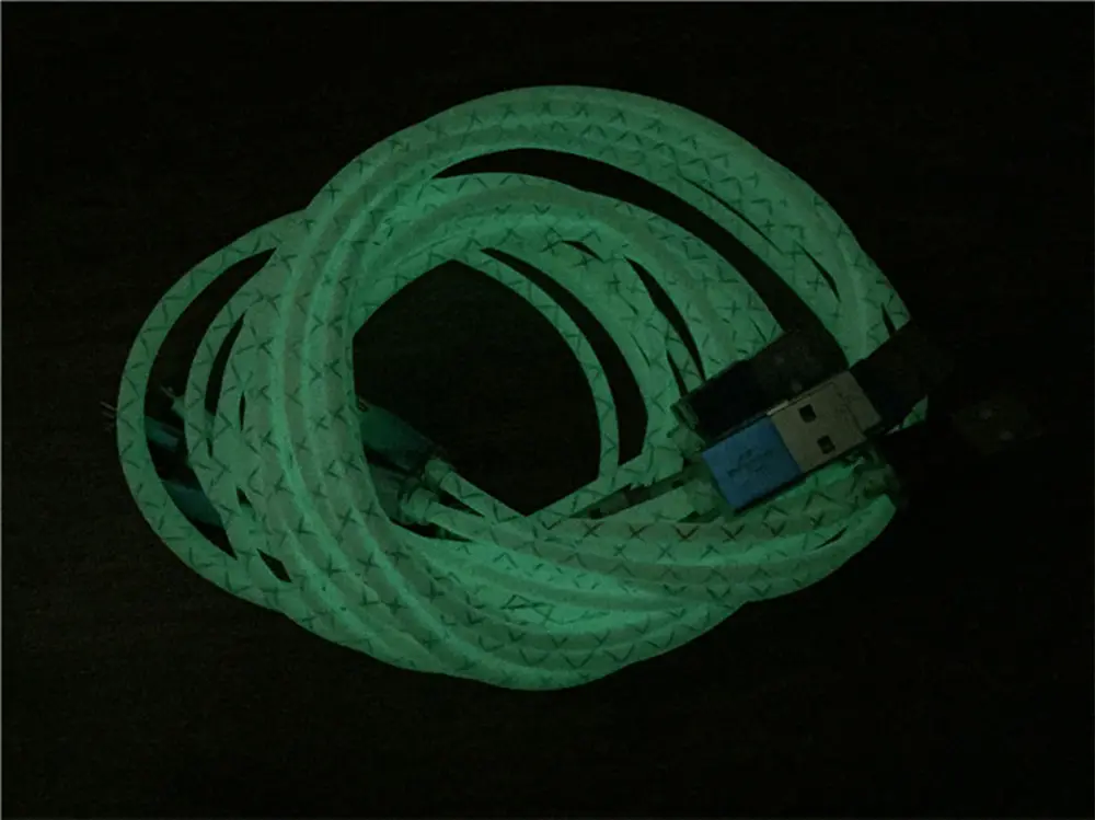 Cable Portátil Lightning Fluorescencia Usb 2.1A